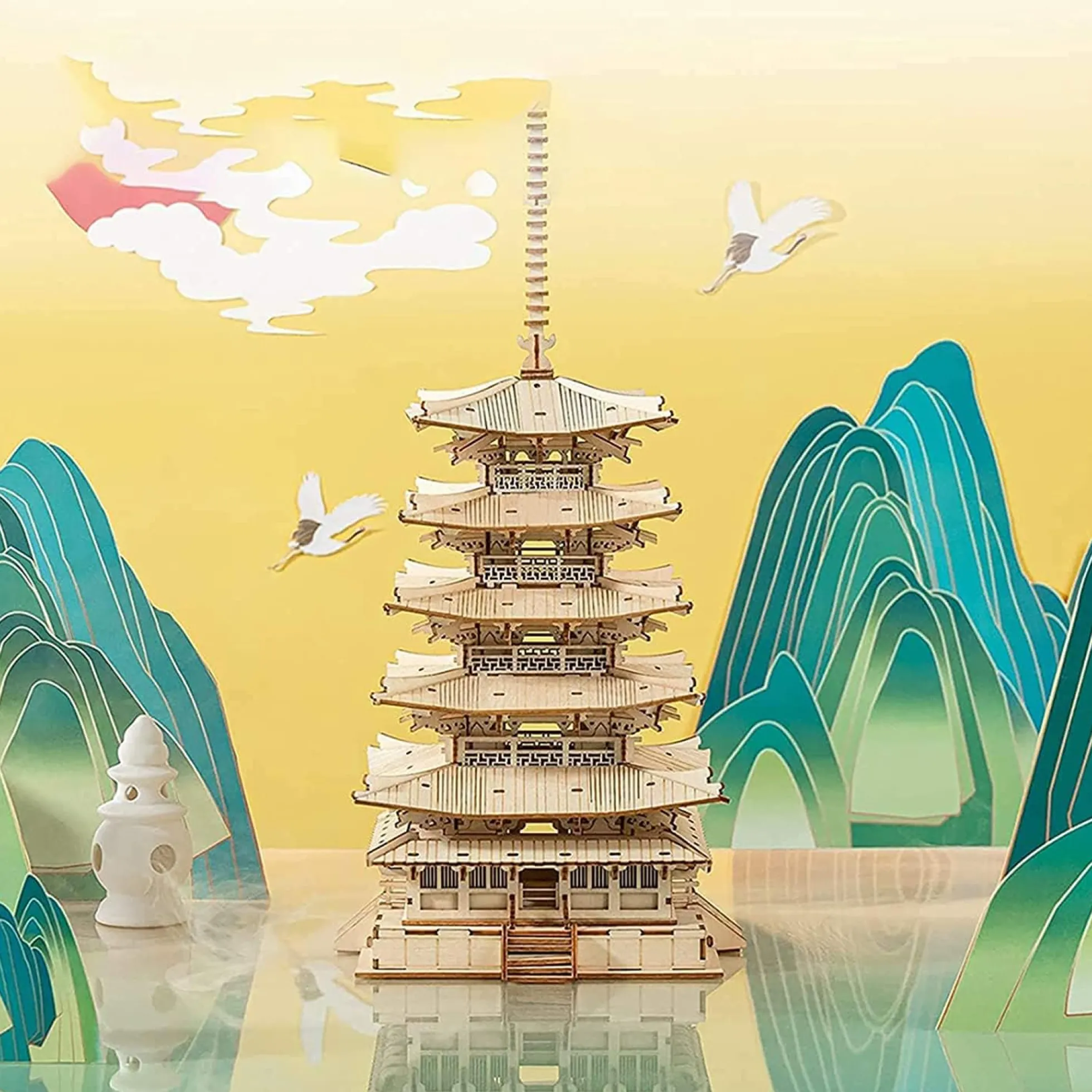 Fünfstöckige Pagode Holzbausatz