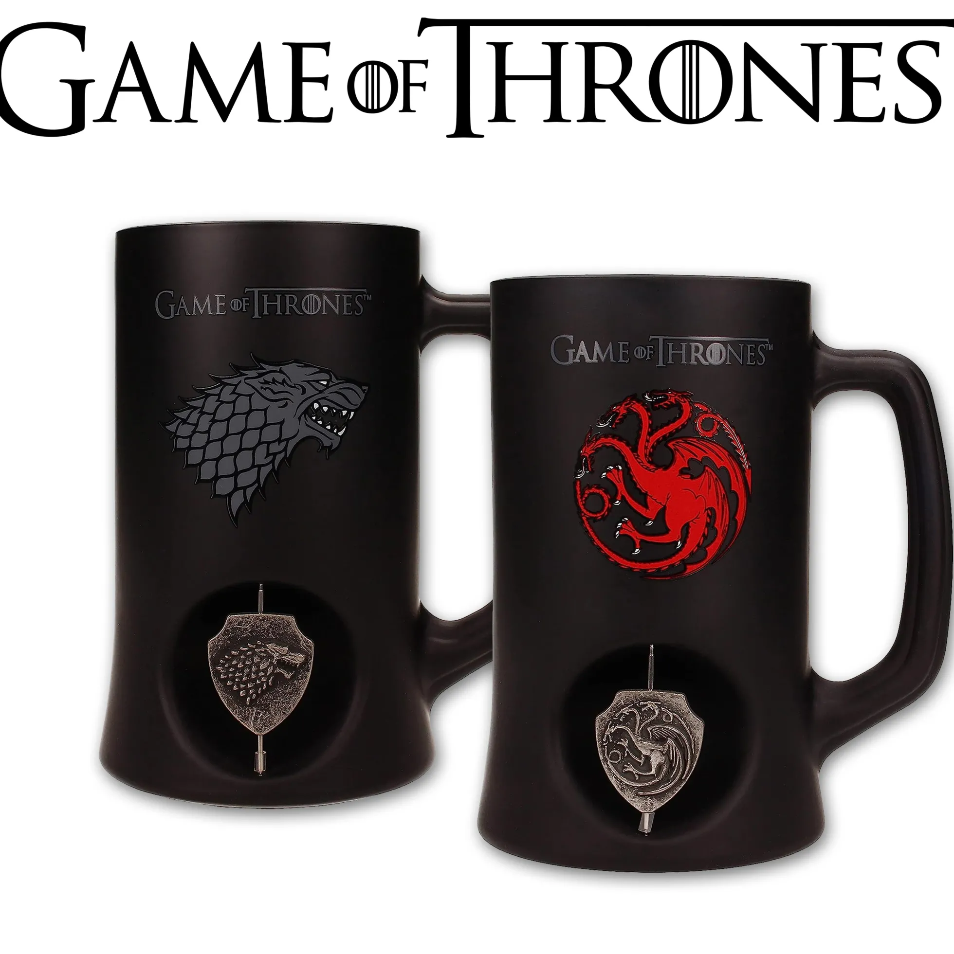 Game of Thrones Bierhumpen mit 3D-Wappen