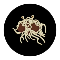 Geek Aufkleber Fliegendes Spaghettimonster