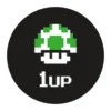Geek Aufkleber 1Up Pilz