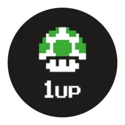 Geek Aufkleber 1Up Pilz
