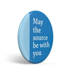 Geek Button May The Source Be With You