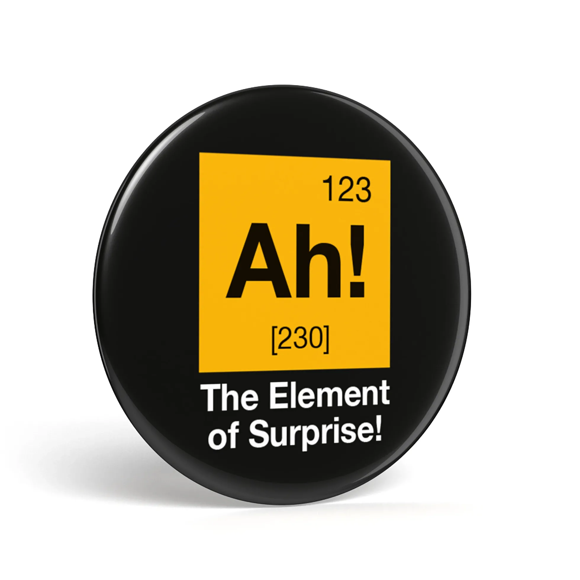 Geek Button The Element Of Surprise