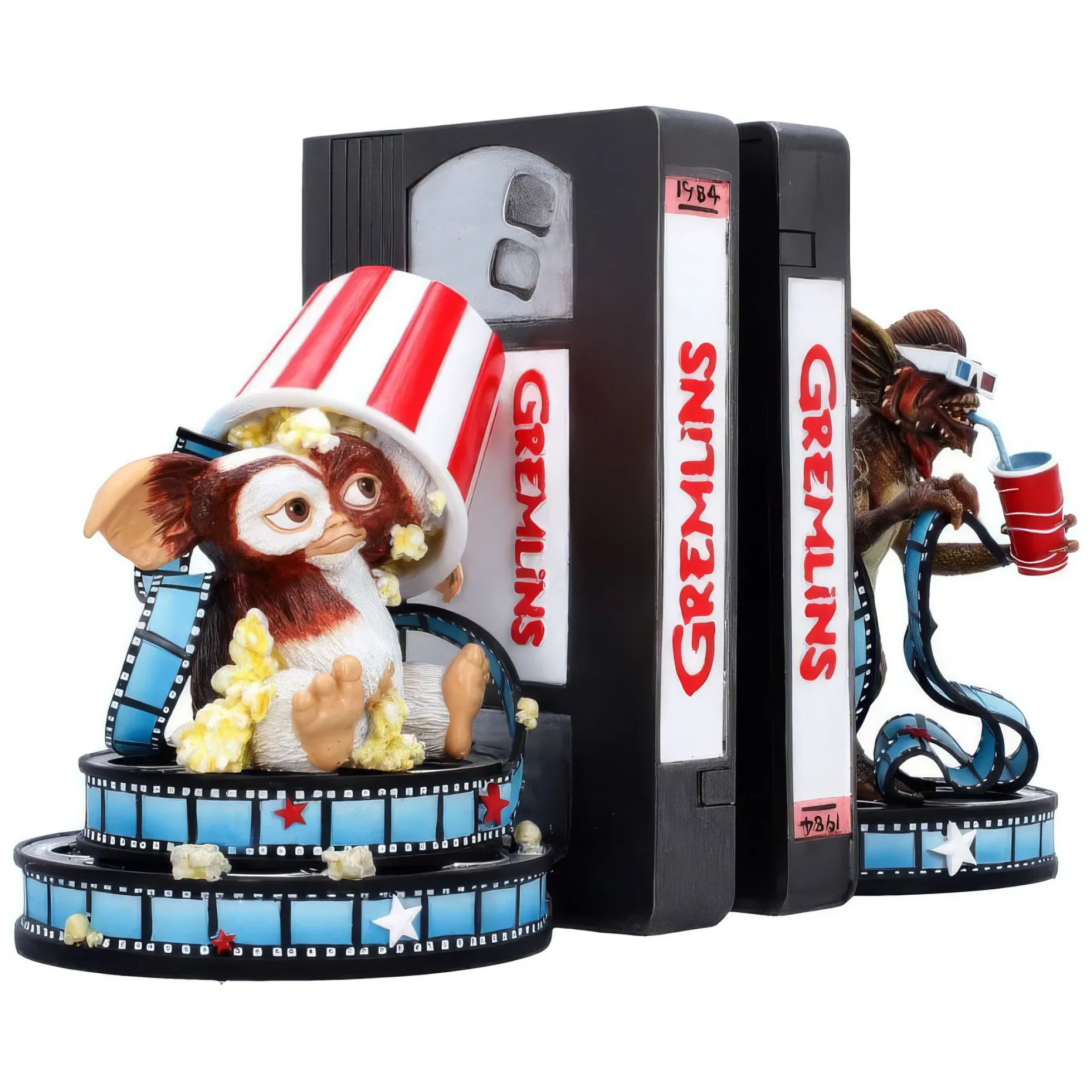 Gremlins Premium Buchstützen - Gizmo & Gremlin VHS-Design