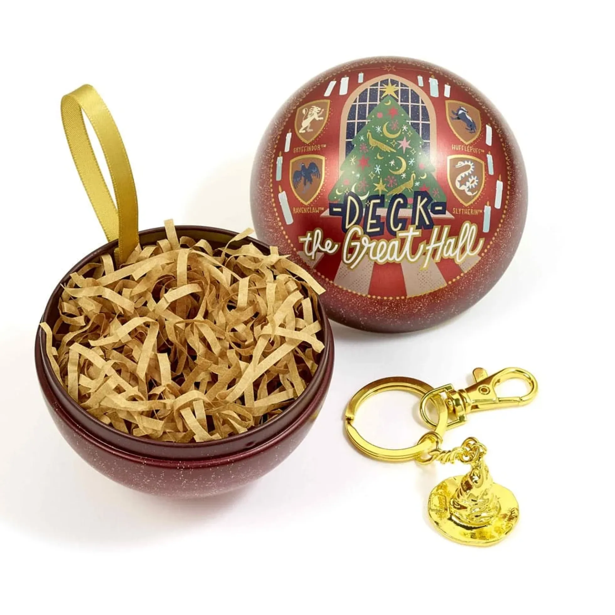 Harry Potter Christbaumkugel Deck the Great Hall mit Schlüsselanhänger