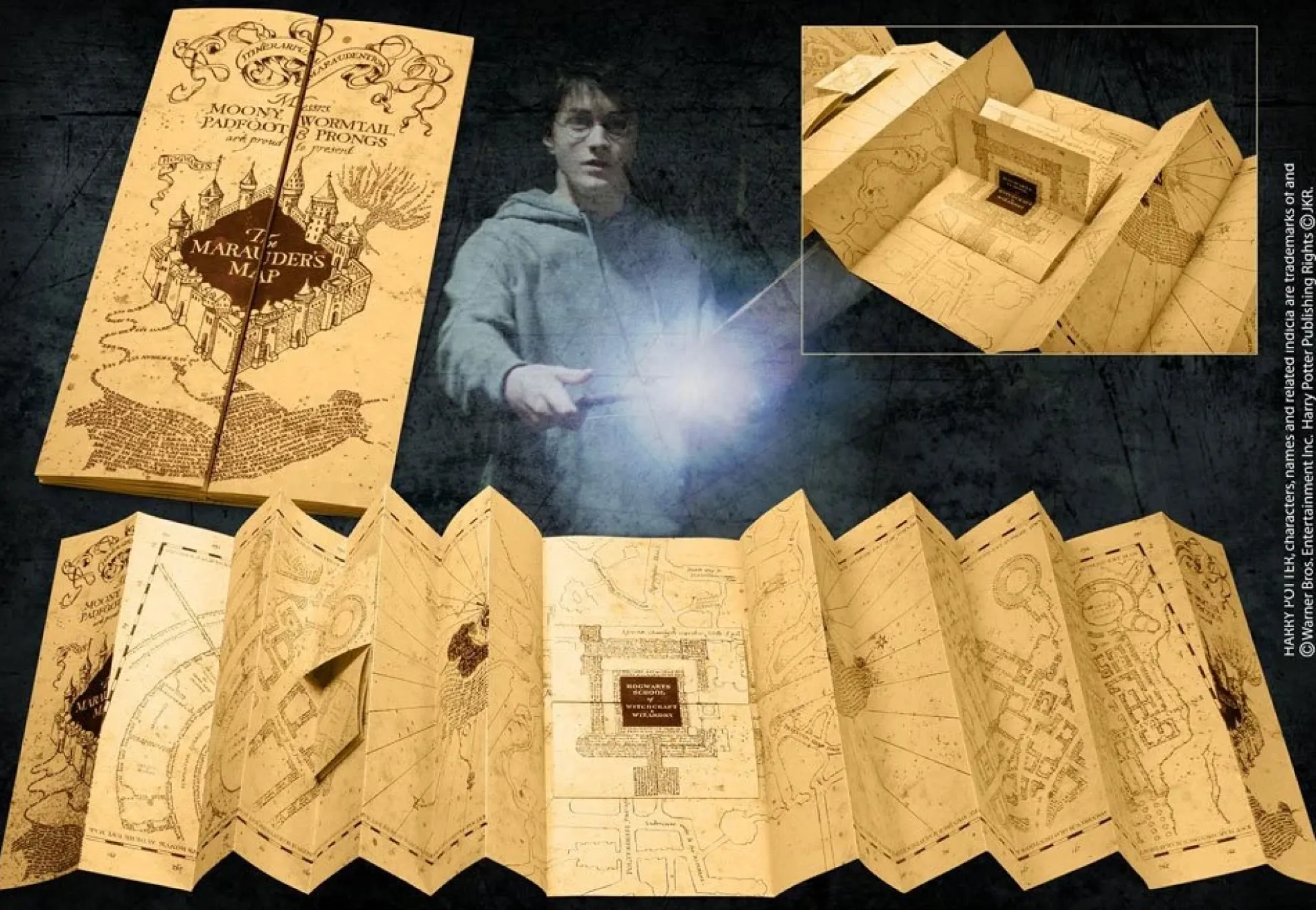 Harry Potter Die Karte des Rumtreibers Premium Nachbildung