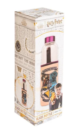 Harry Potter Glasflasche mit Hogwarts-Wappen