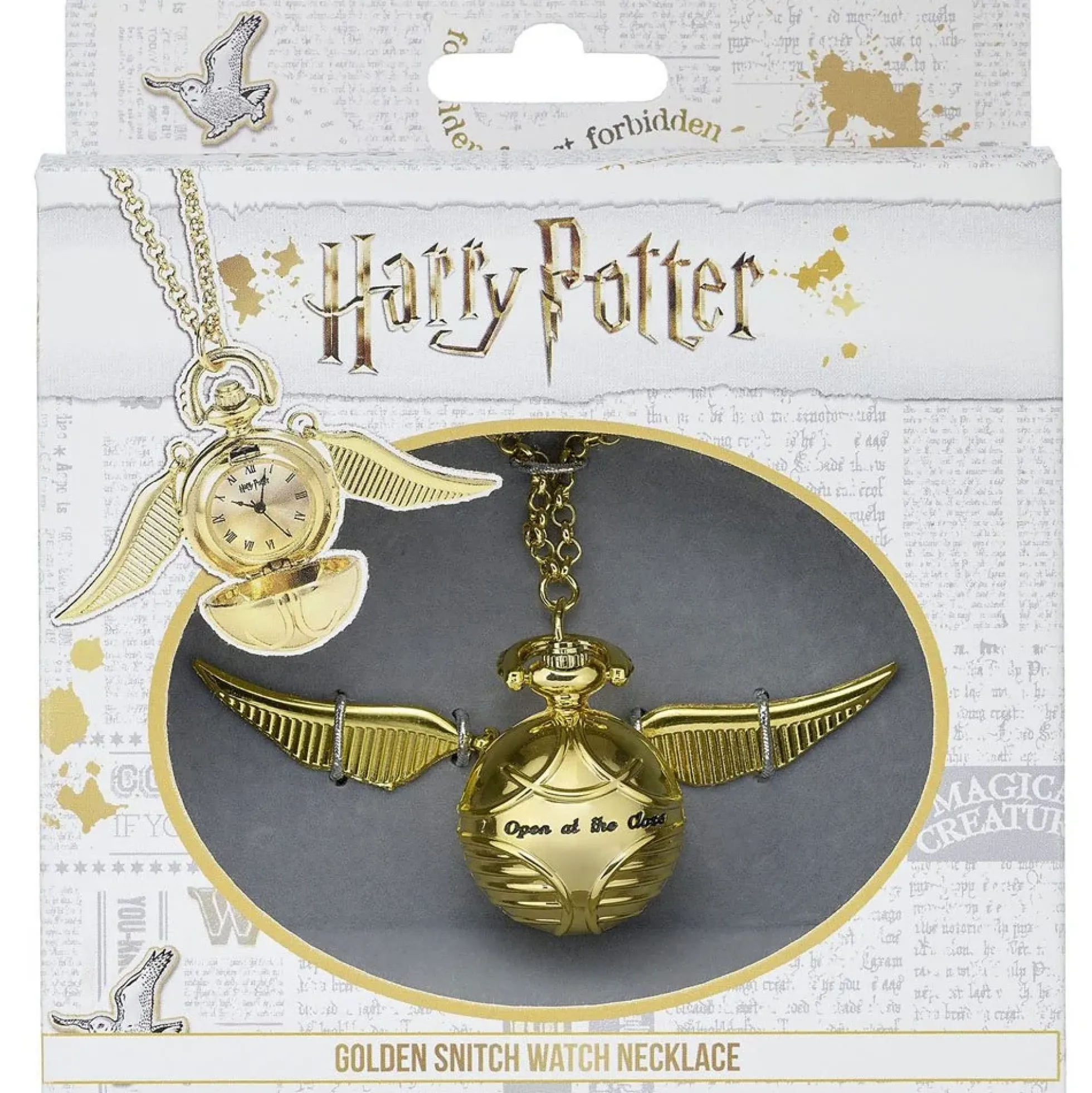 Harry Potter Halskette Goldener Schnatz mit Uhr
