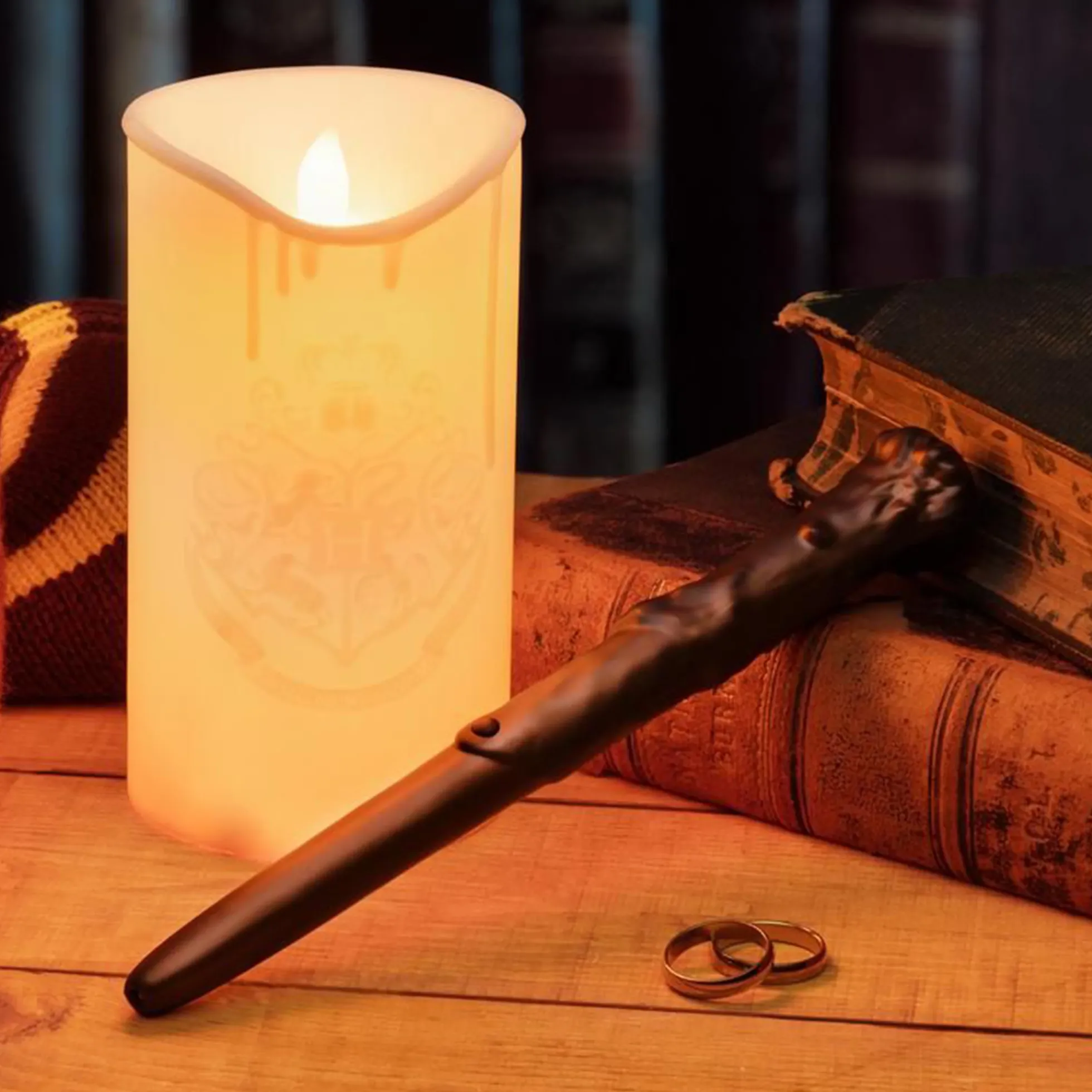 Harry Potter Kerzen-Lampe mit Zauberstab-Fernbedienung