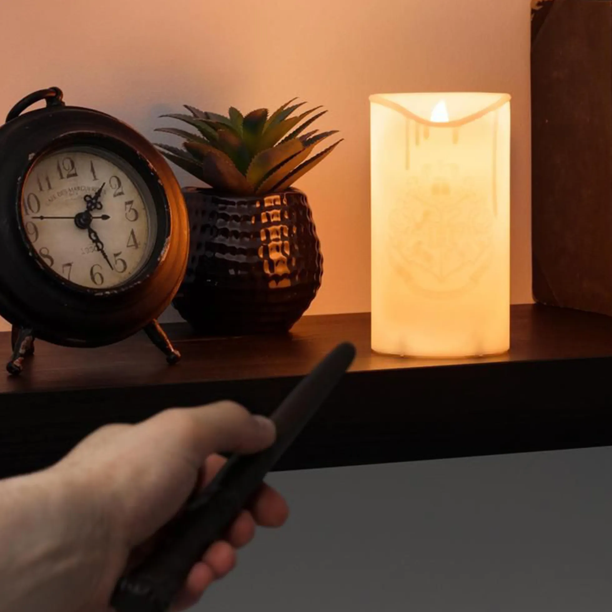 Harry Potter Kerzen-Lampe mit Zauberstab-Fernbedienung