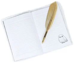 Harry Potter Plüsch-Notizbuch Hedwig mit Federkiel-Stift