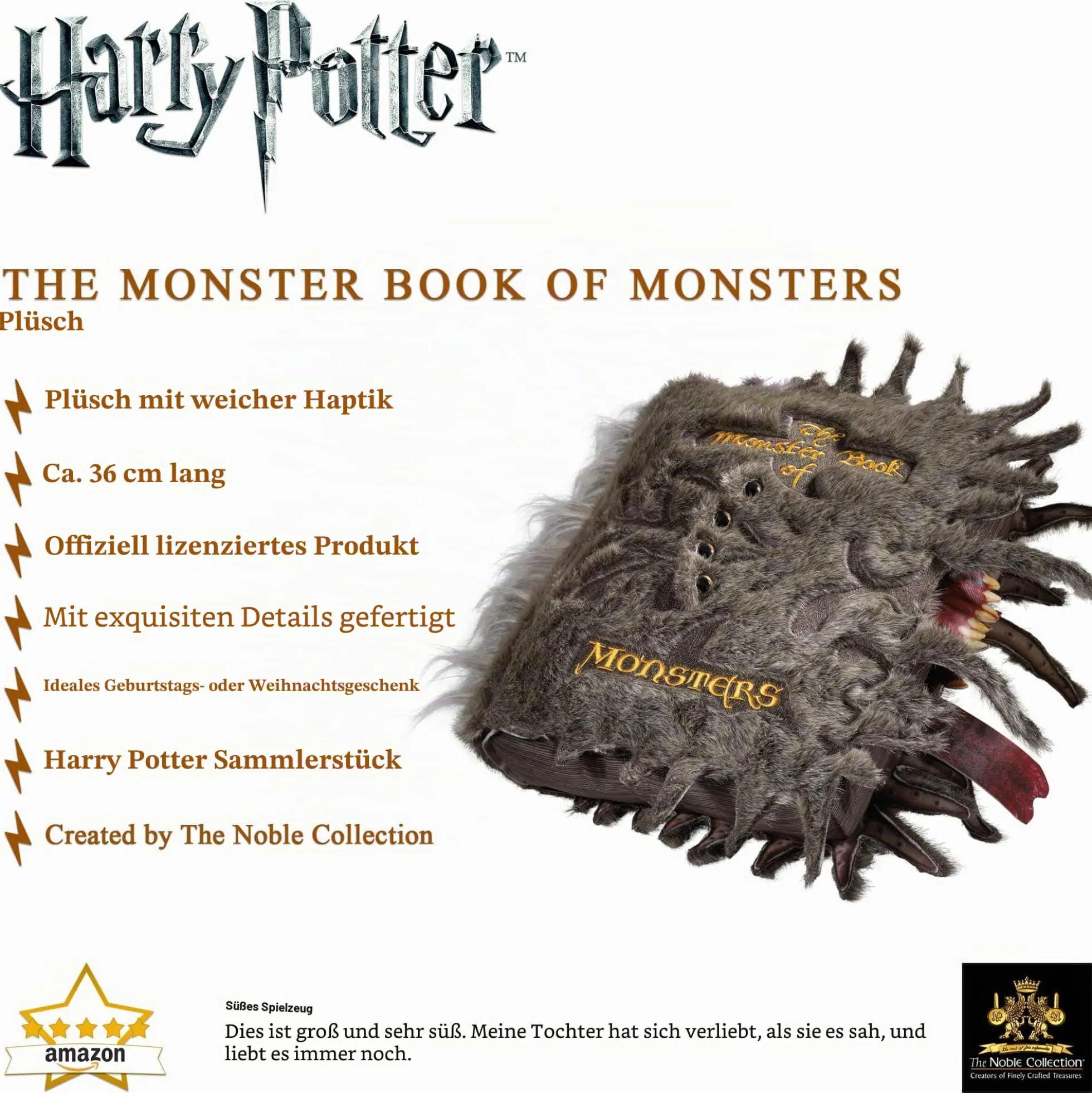Harry Potter Plüschtier Monsterbuch der Monster