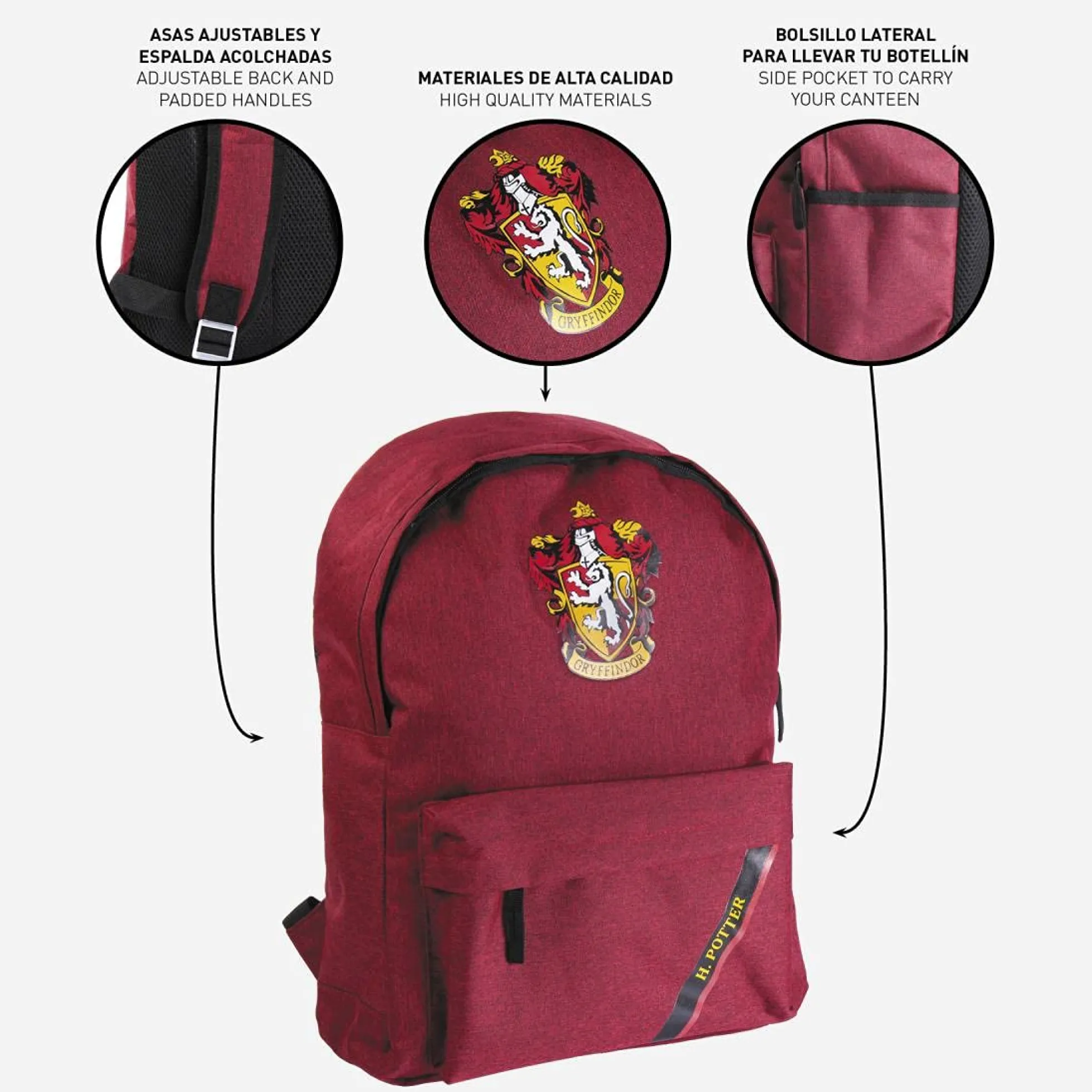 Harry Potter Rucksack mit Gryffindor-Wappen