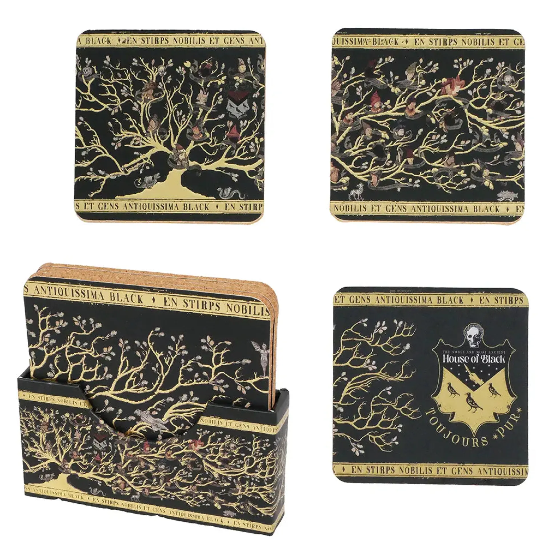 Harry Potter Stammbaum der Familie Black Untersetzer-Set