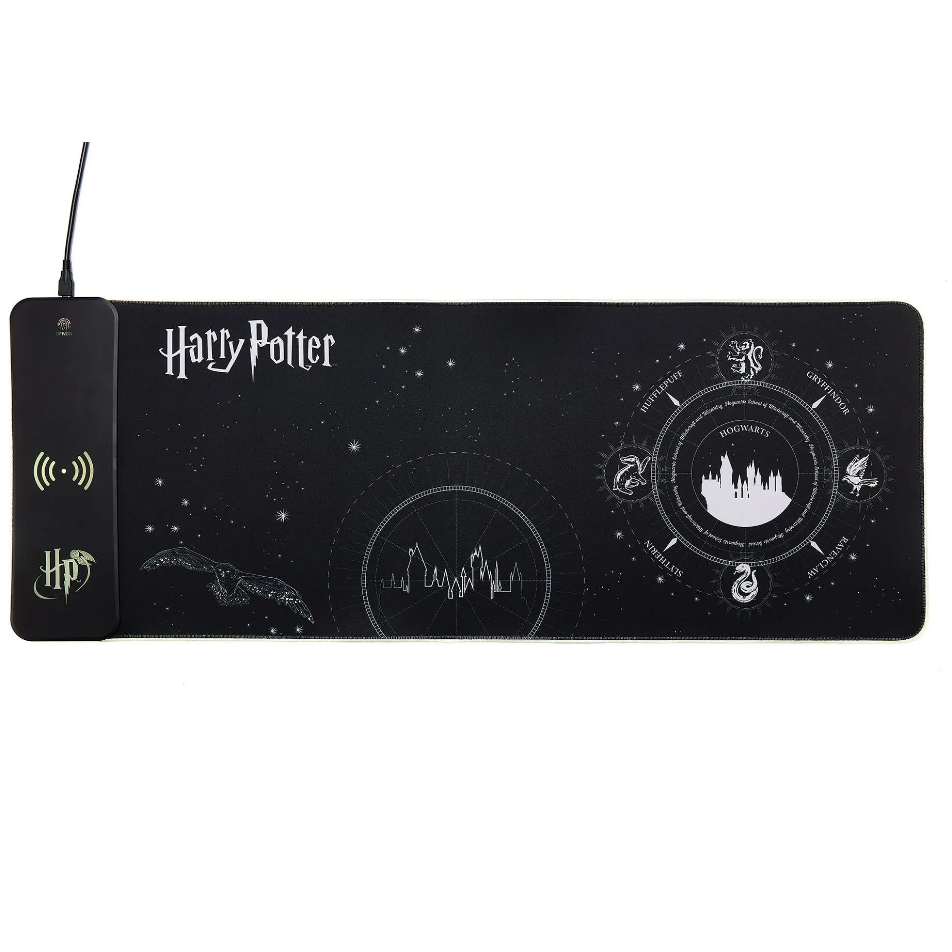 Harry Potter XL Gamer-Mauspad mit Kontaktlosem Ladegerät