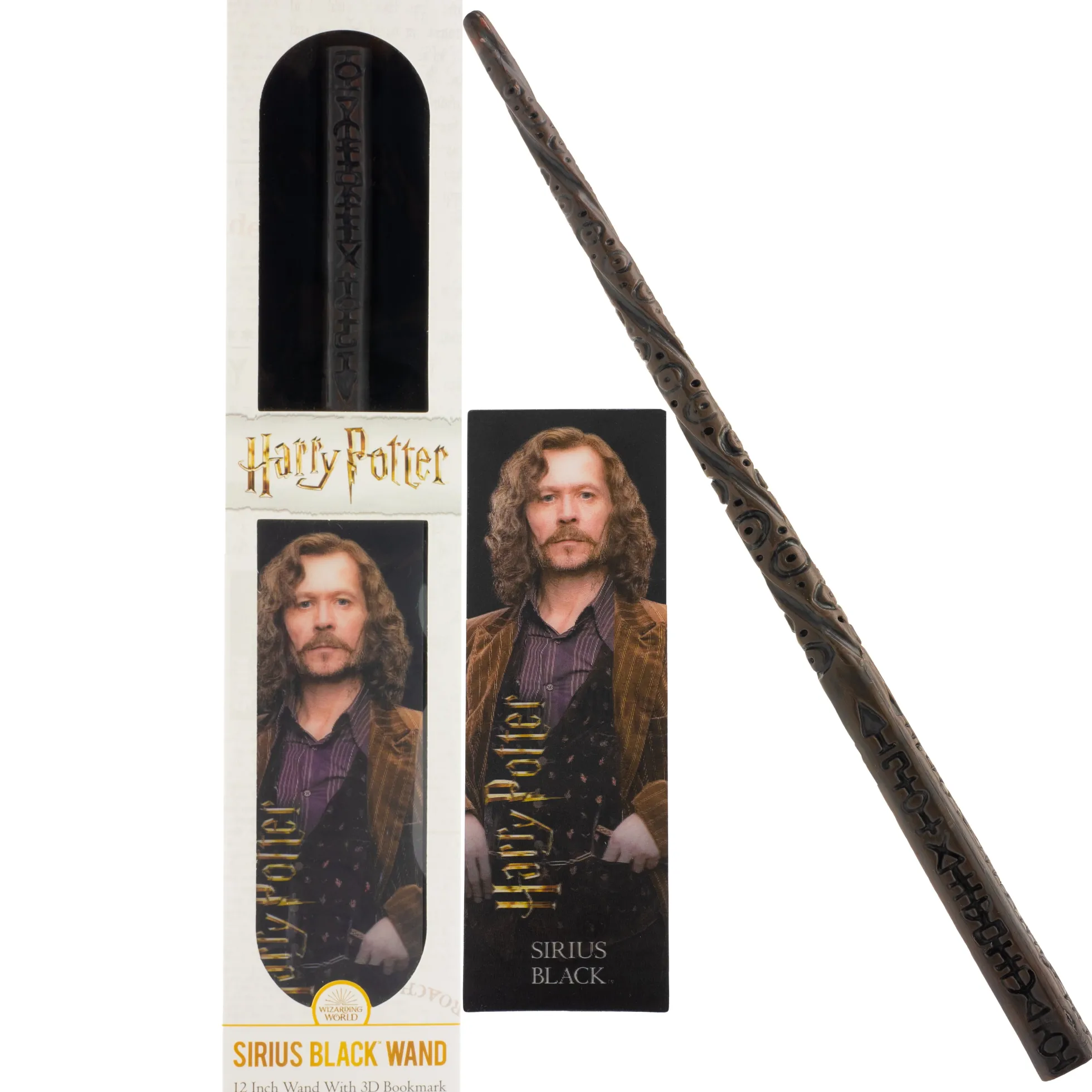 Harry Potter Zauberstab von Sirius Black mit 3D-Lesezeichen