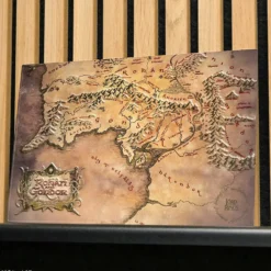 Herr der Ringe Metallkarte - Rohan und Gondor (20x30 cm)