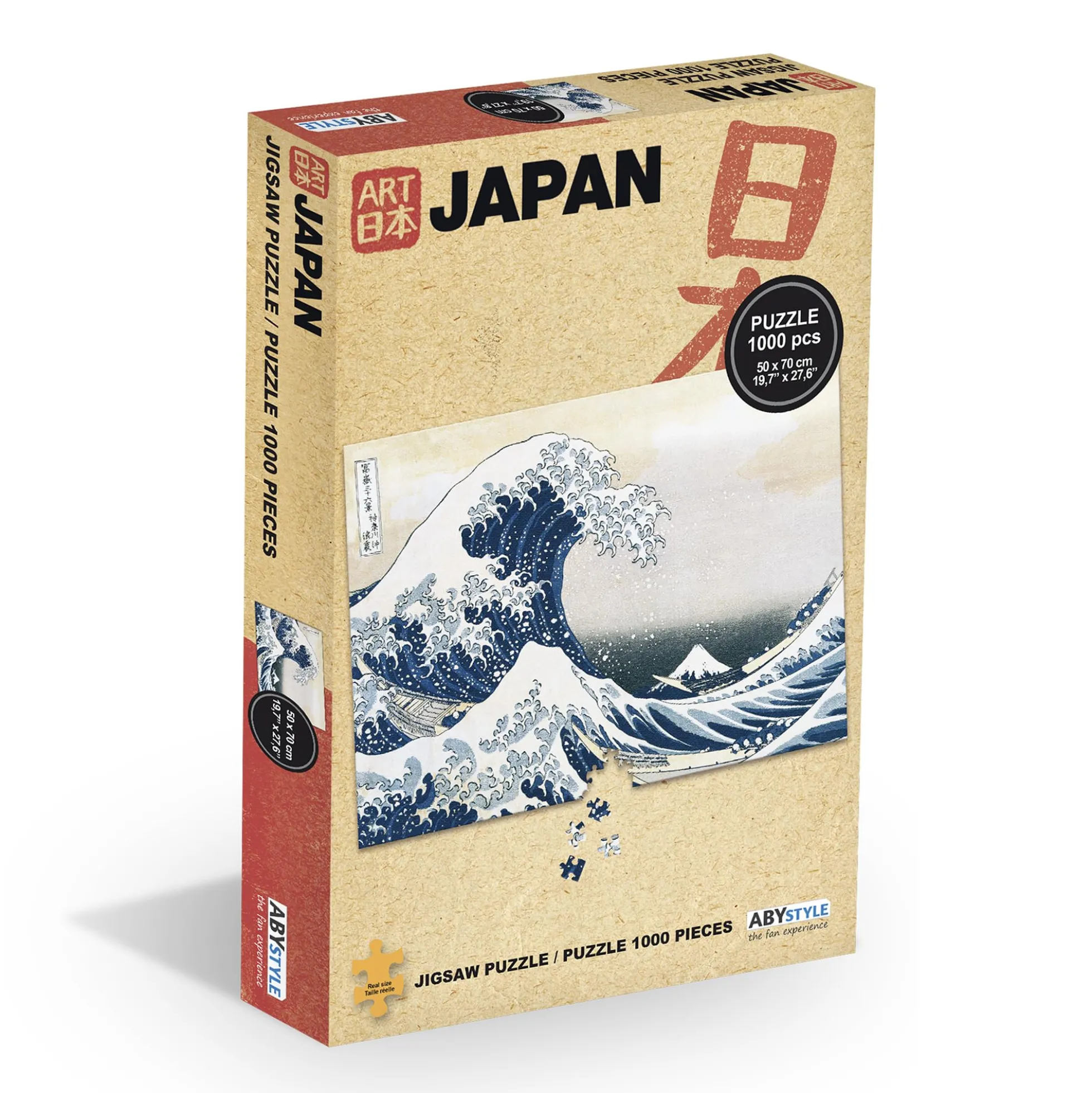 Hokusai Puzzle: Die große Welle vor Kanagawa in 1000 Teilen