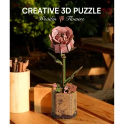 Holzbausatz Pinke Rose