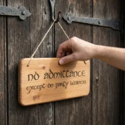 Holzschild – No Admittance