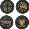 House of Dragon Metall Untersetzer Set