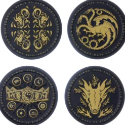 House of Dragon Metall Untersetzer Set