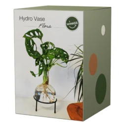 Hydrovase in Kolbenform mit Ständer