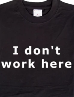 I don't work here