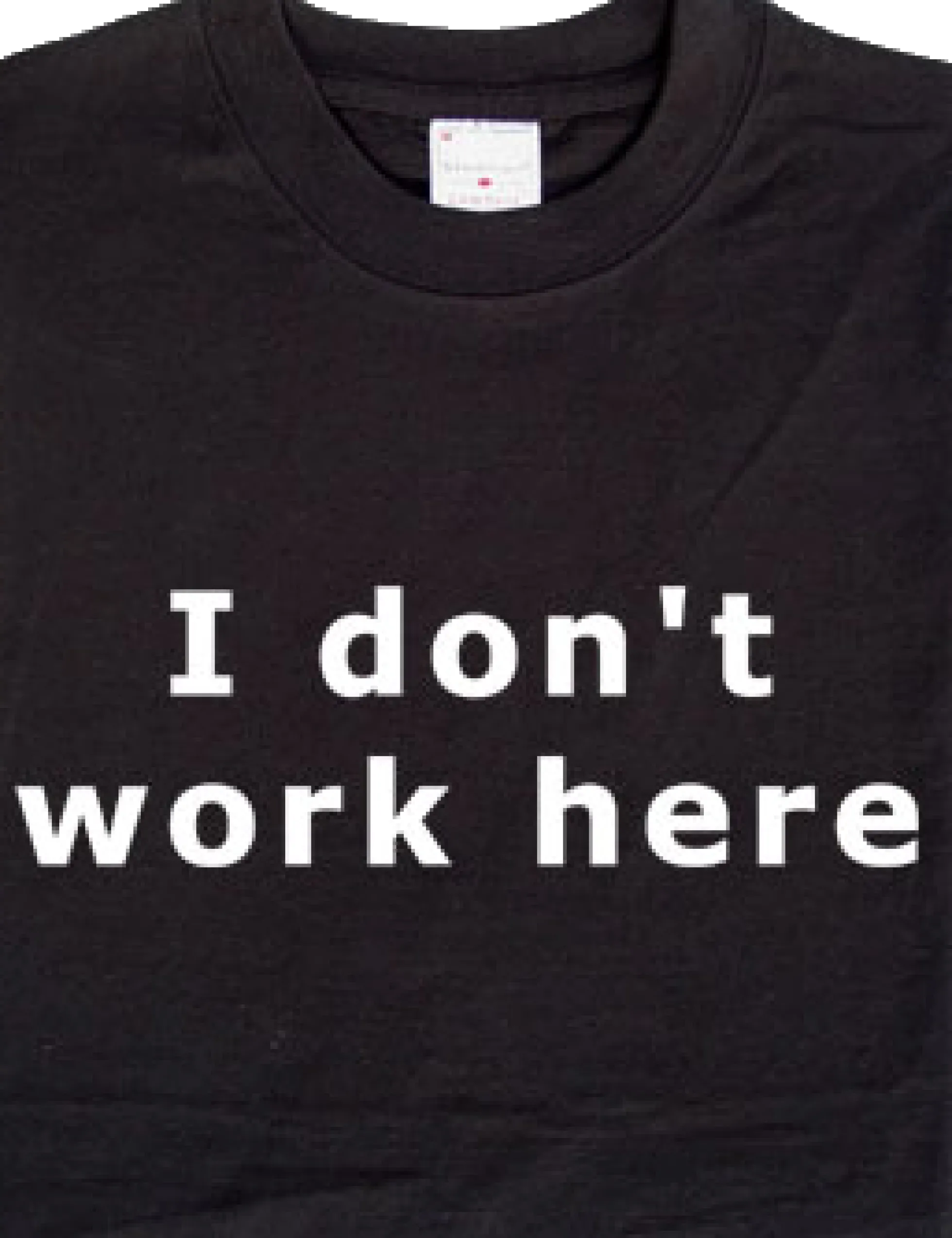 I don't work here