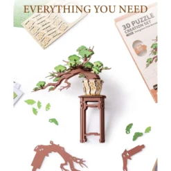 Immergrüner Kiefernbonsai Holzbausatz