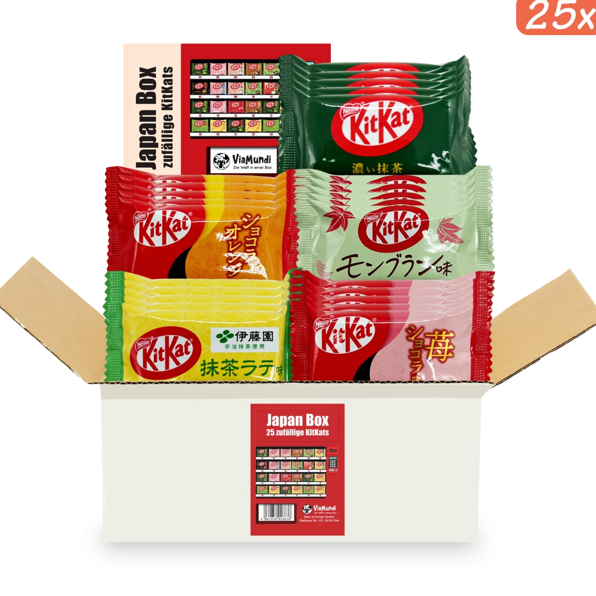 Japanische KitKat Snackbox mit 25 Riegeln