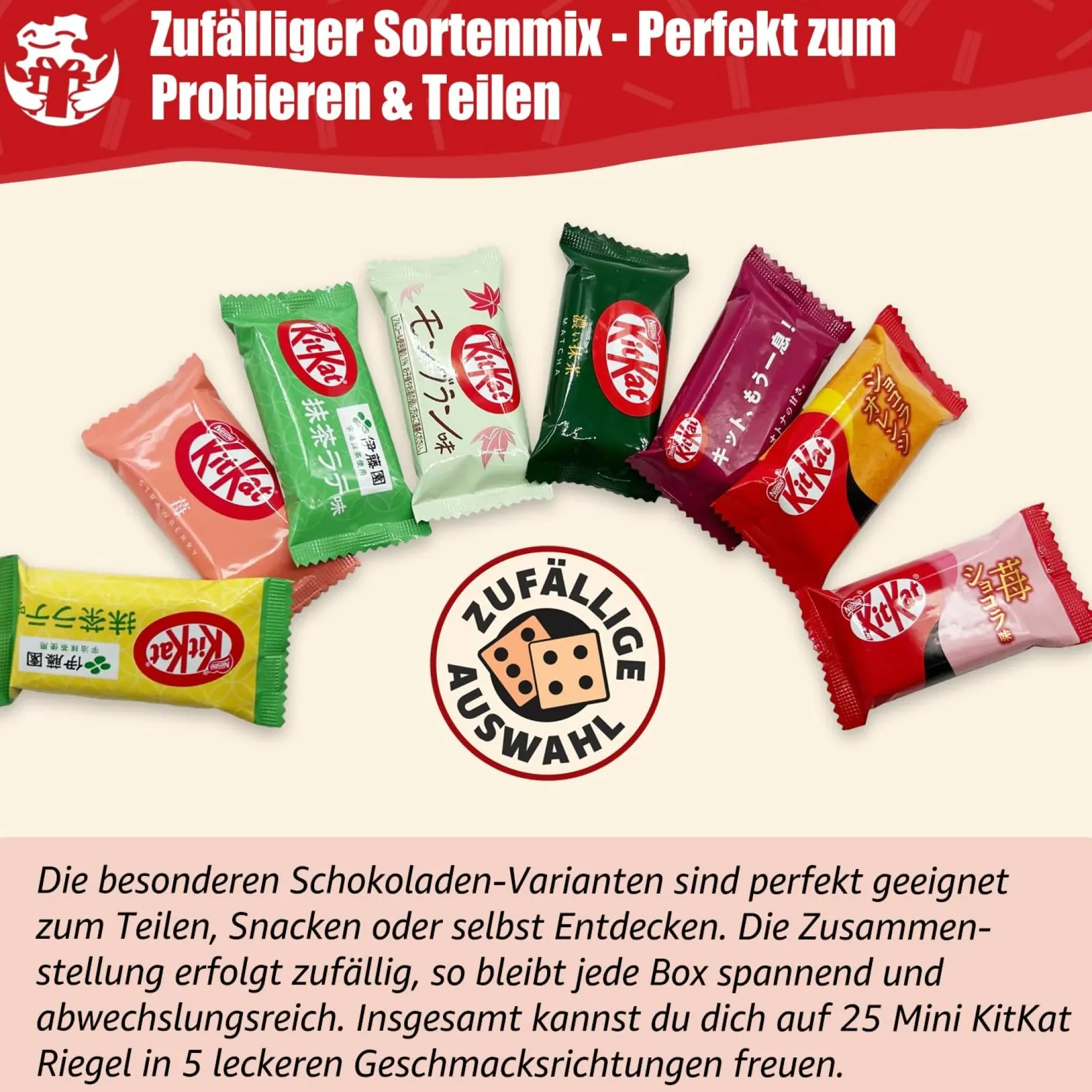 Japanische KitKat Snackbox mit 25 Riegeln