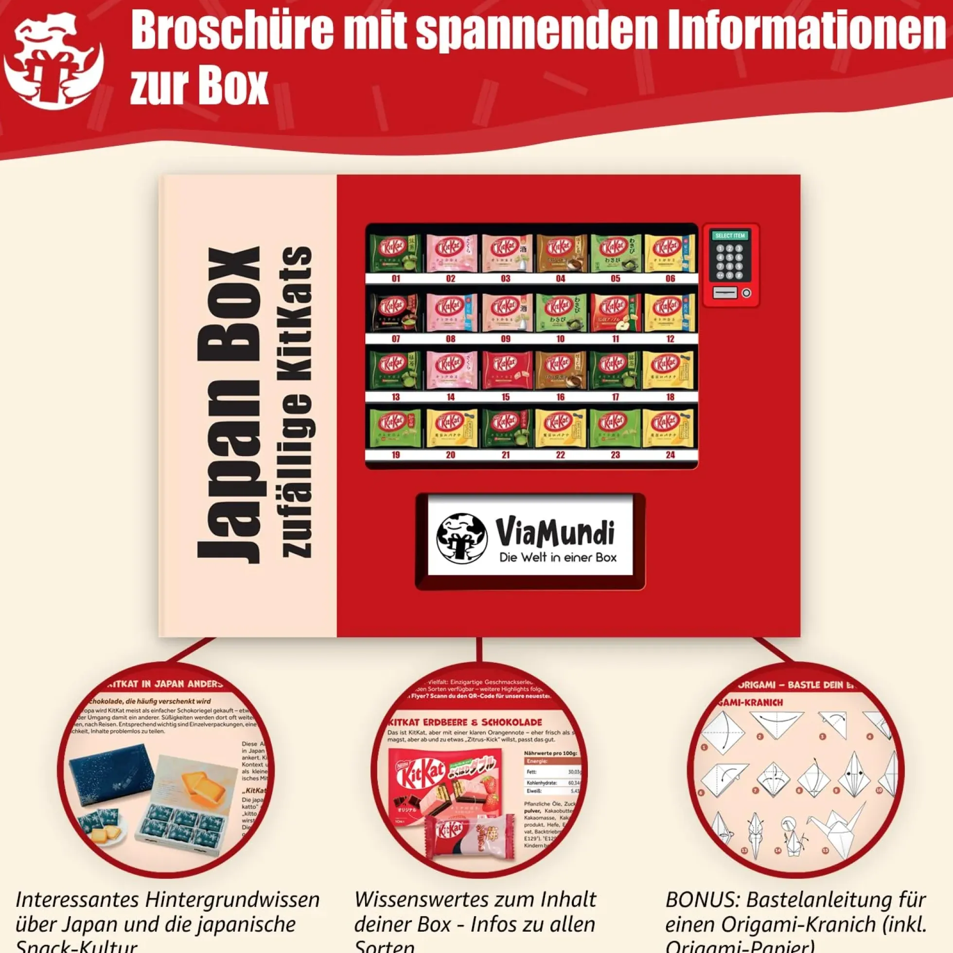 Japanische KitKat Snackbox mit 25 Riegeln