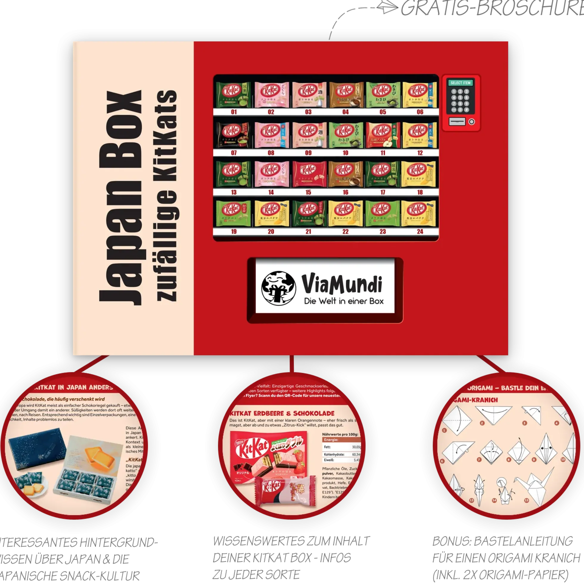 Japanische KitKat Snackbox mit 25 Riegeln