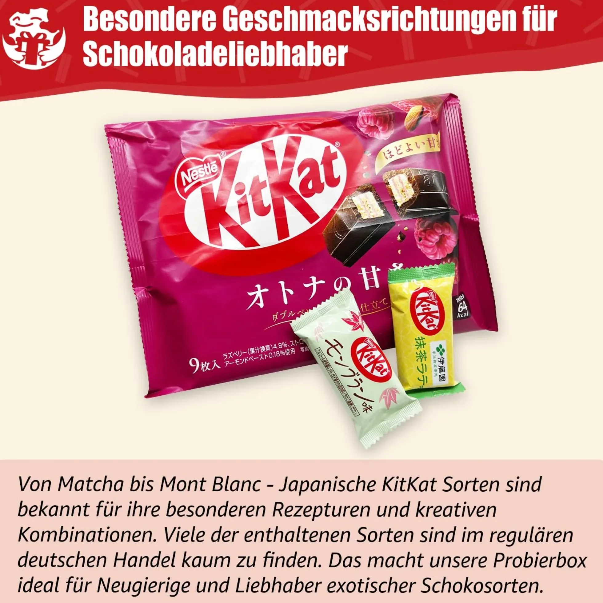 Japanische KitKat Snackbox mit 25 Riegeln