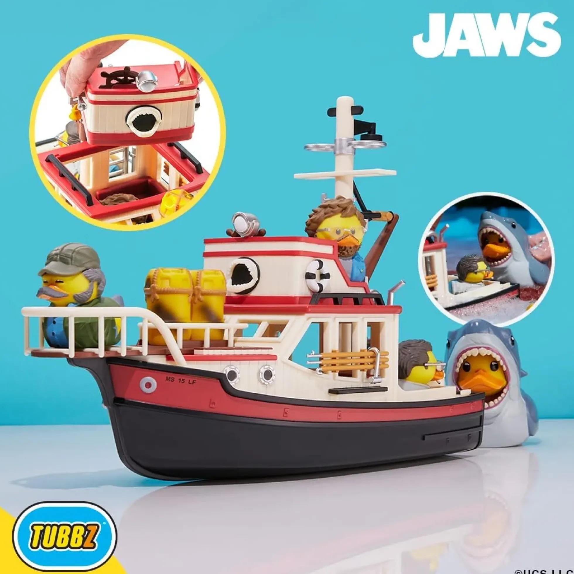 Jaws TUBBZ Orca Schiff und Mini-Badeenten Sammler-Set