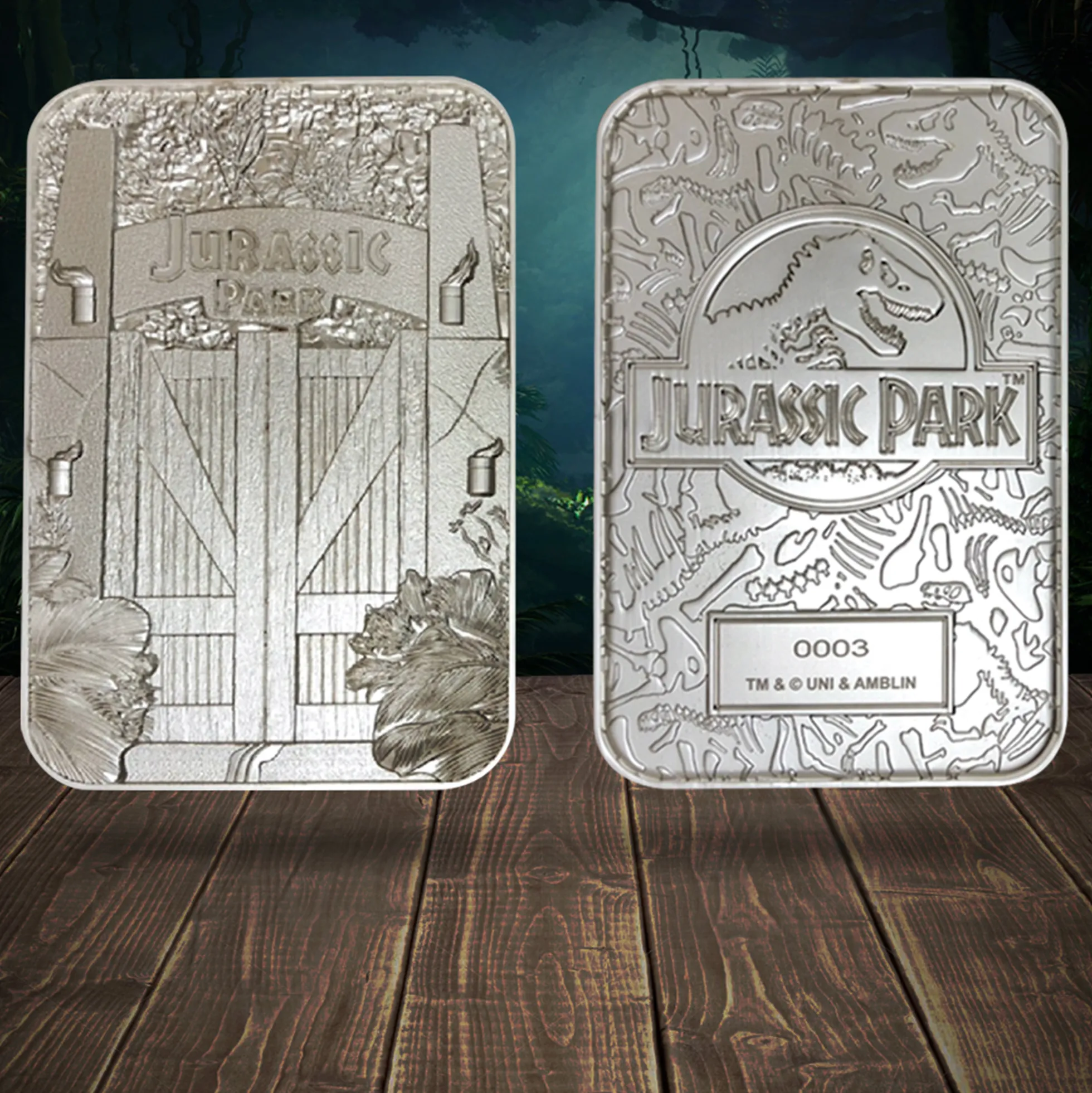 Jurassic Park Limited Edition Metallbarren Welcome
