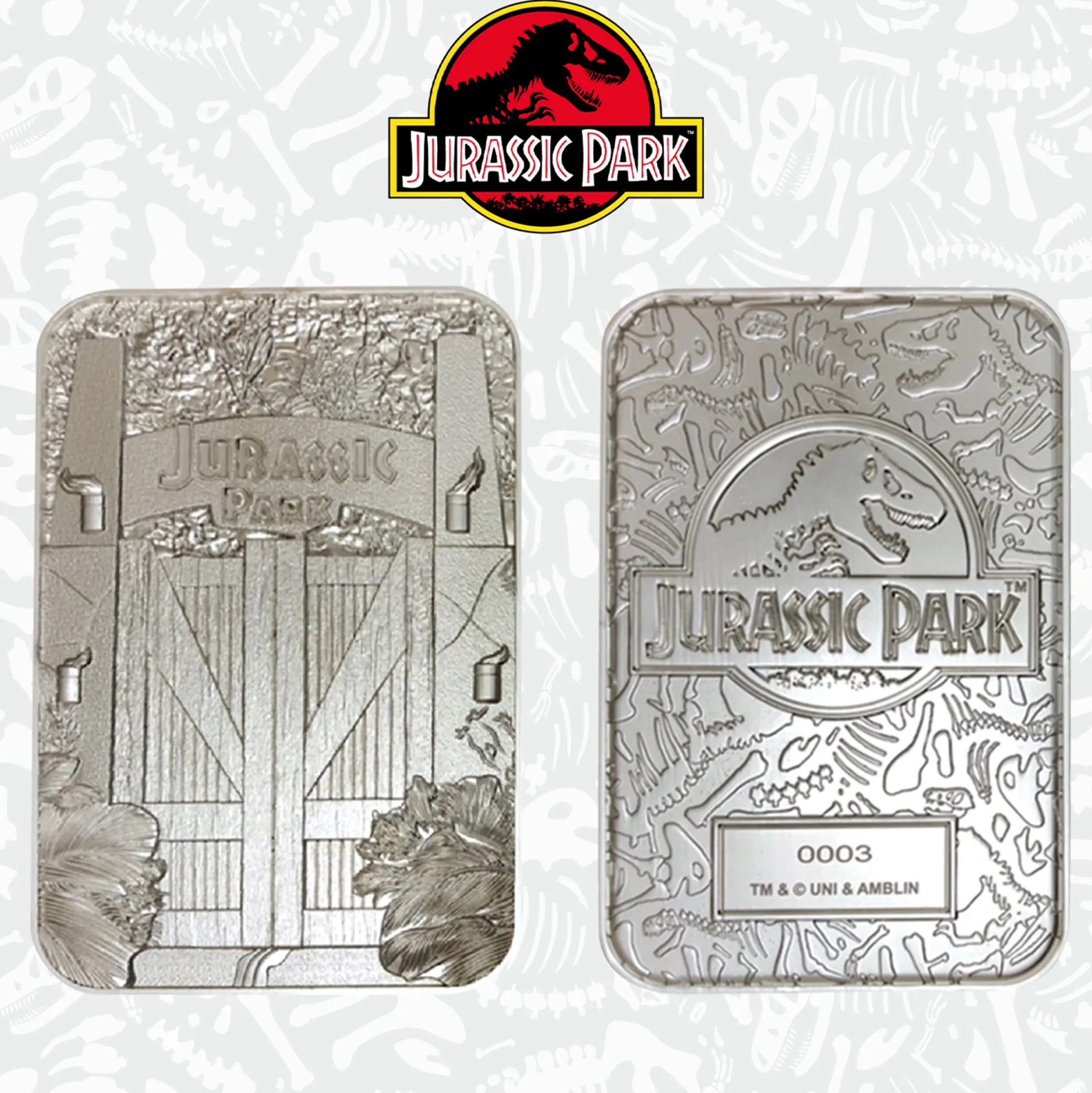 Jurassic Park Limited Edition Metallbarren Welcome