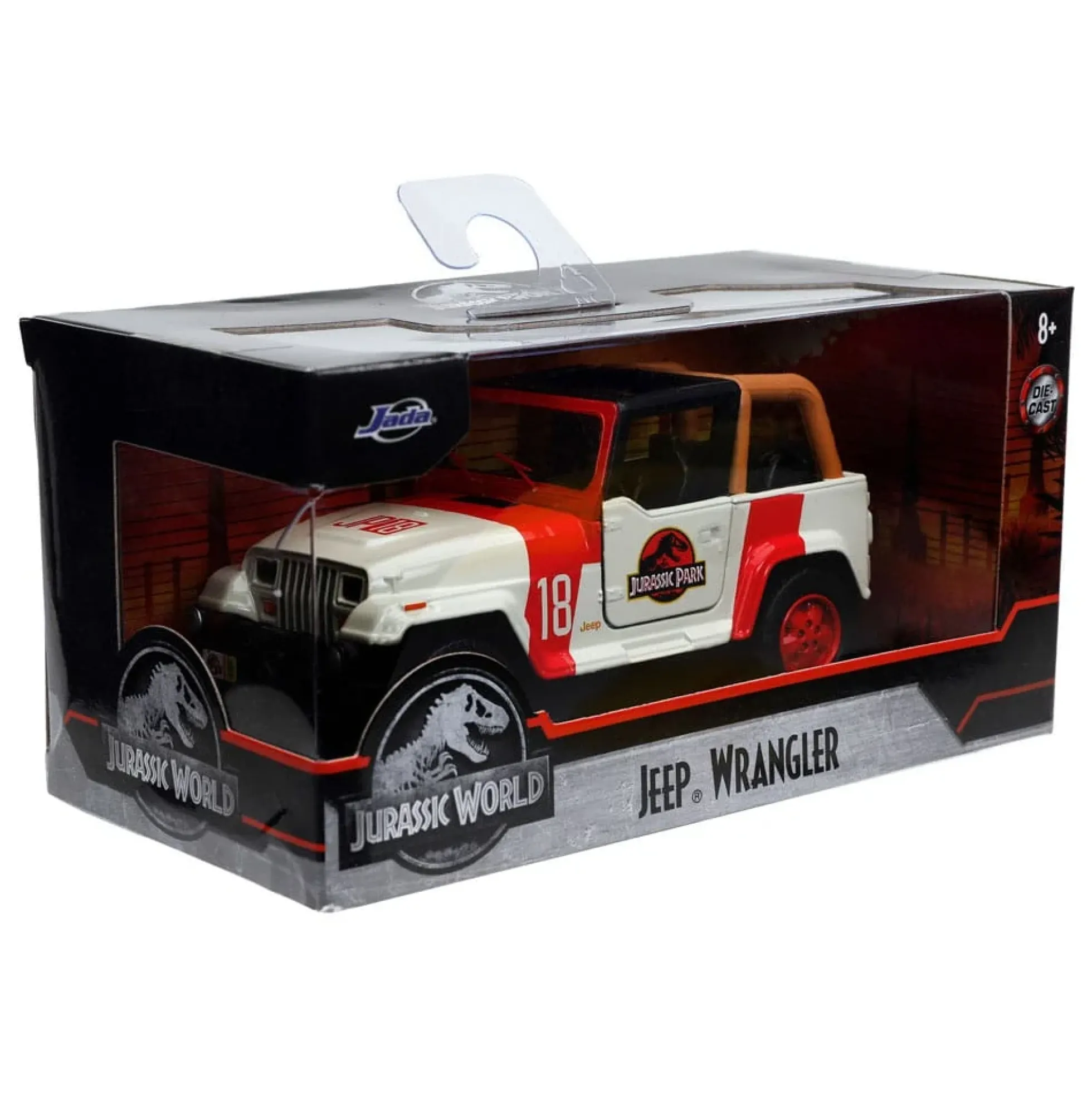 Jurassic World Jeep Wrangler Modellauto 1:32