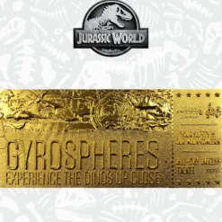 Jurassic World Limited Edition 24k Gyrosphere Ticket