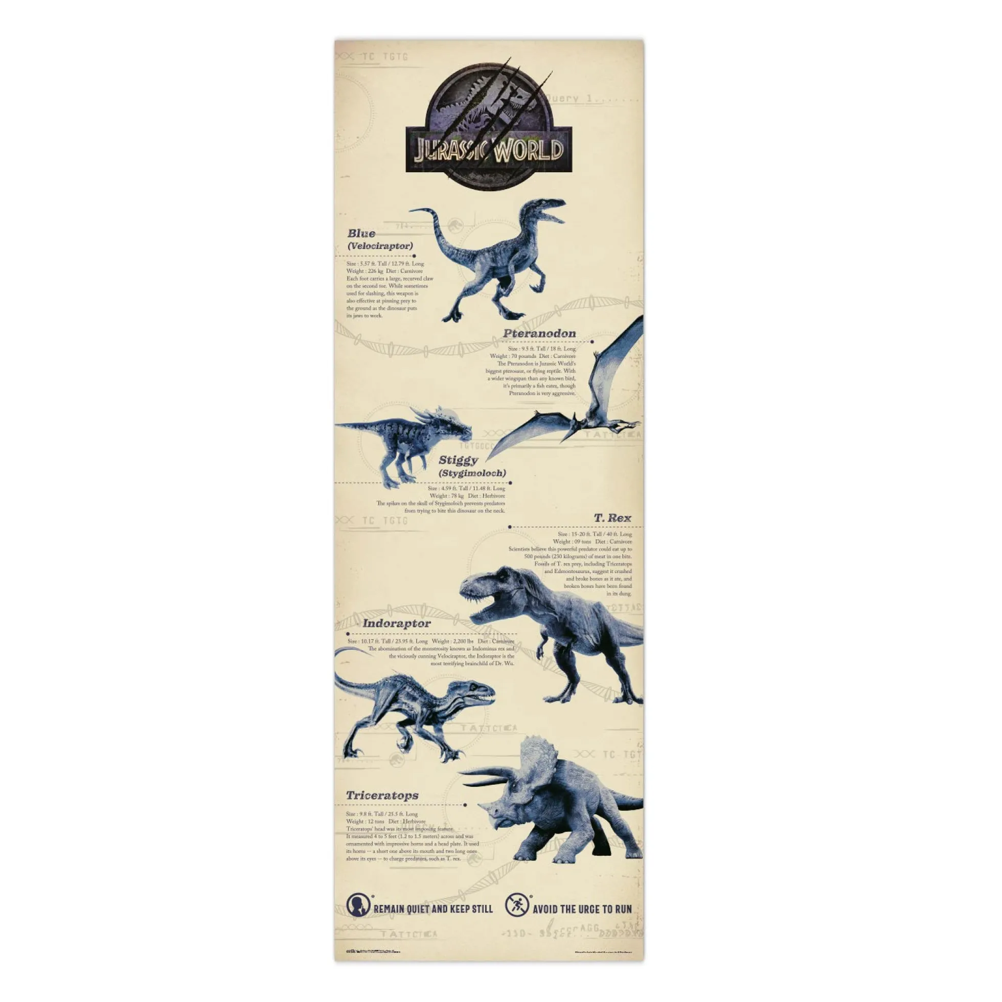 Jurassic World Poster: Dinosaurier