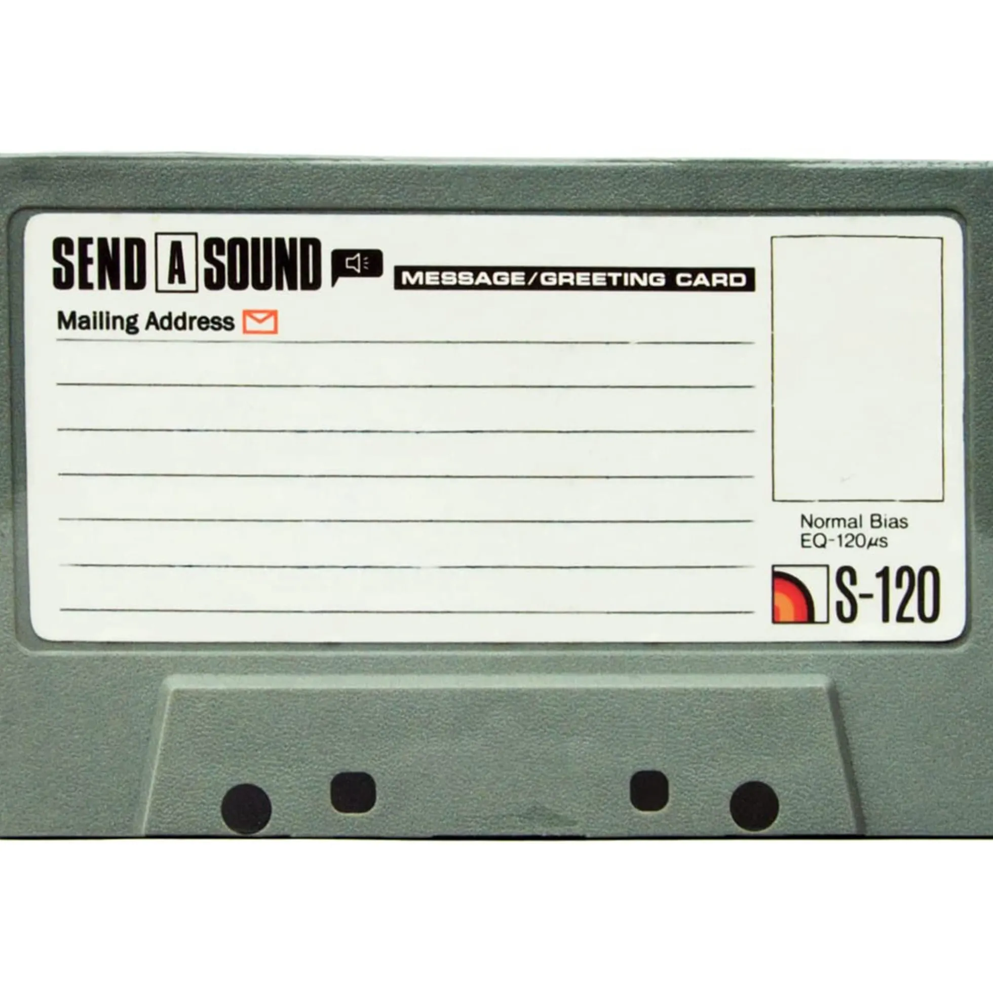 Kassetten-Grußkarte mit Sound