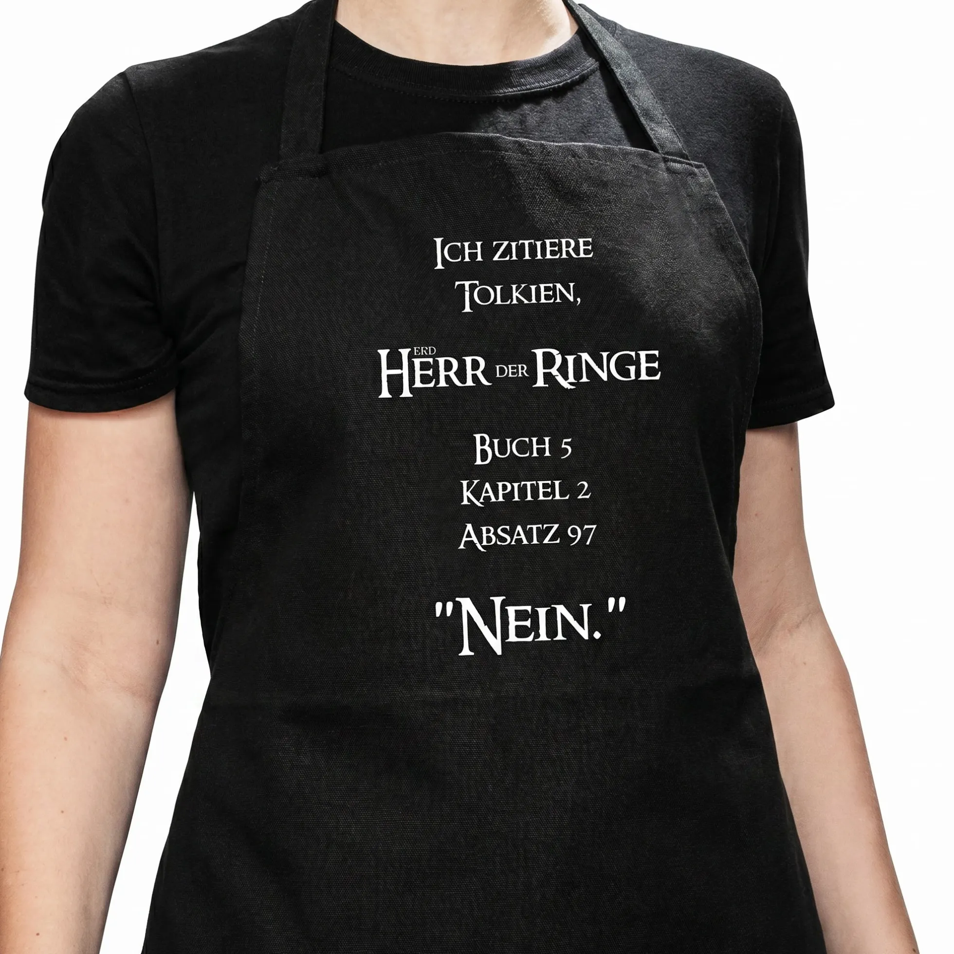 Küchen- und Grillschürze "Ich Zitiere Tolkien"