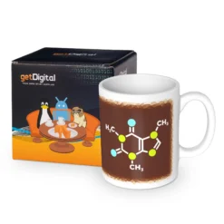 Koffein Molekül Becher
