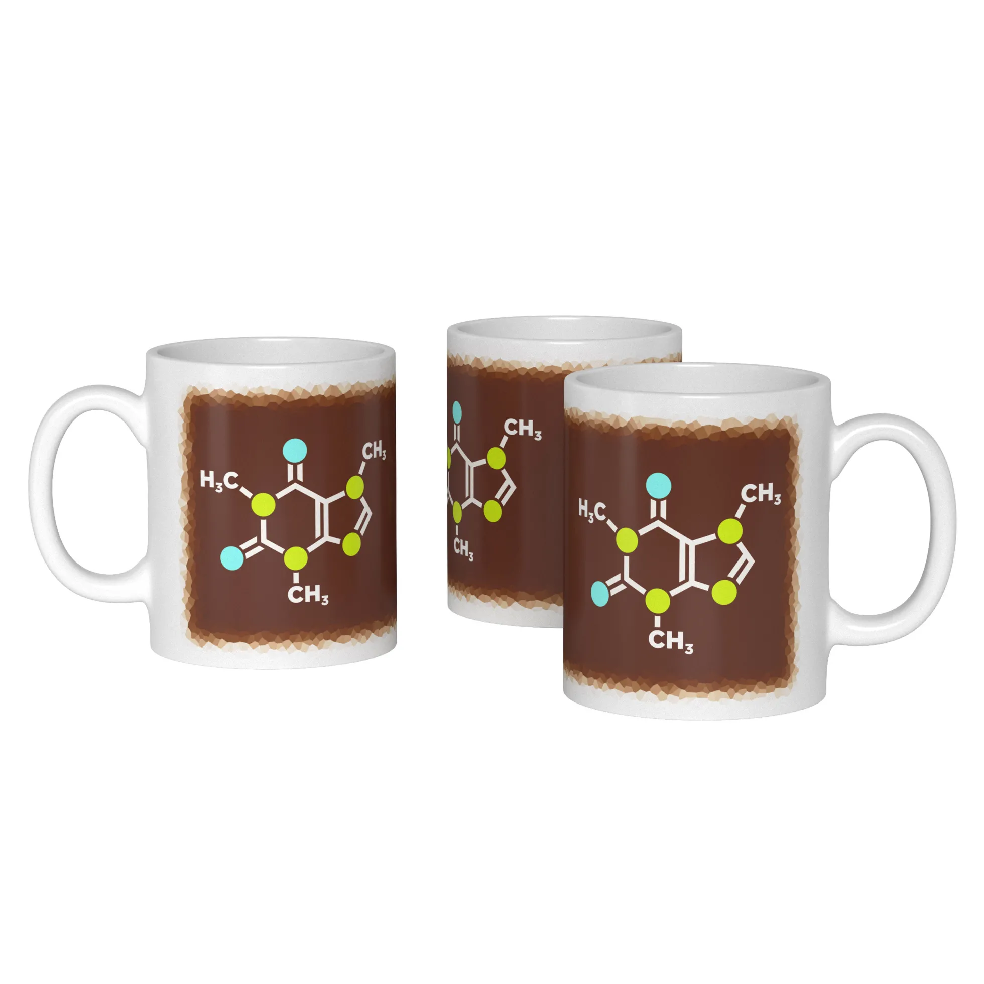 Koffein Molekül Becher