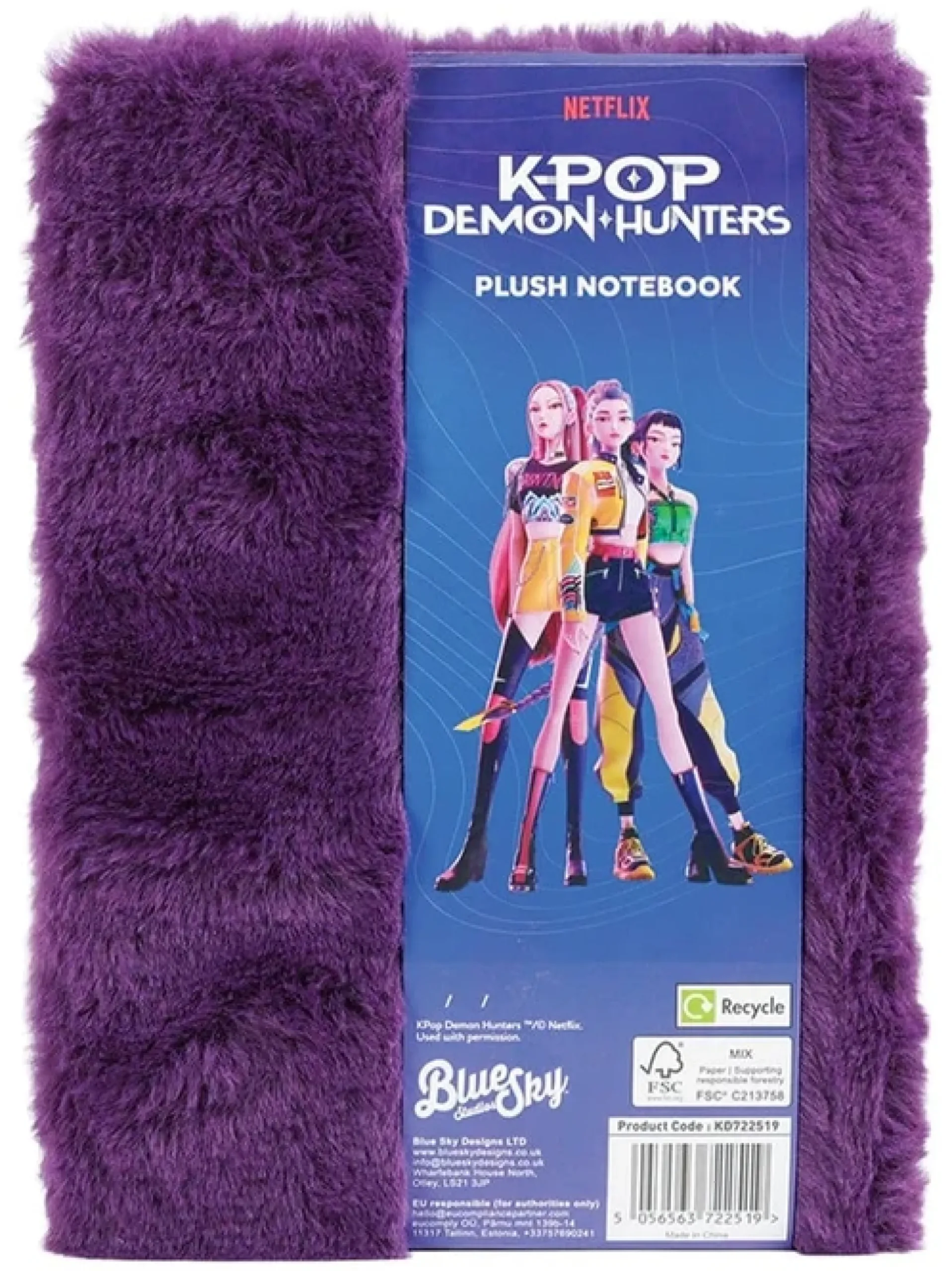 KPop Demon Hunters Plüsch-Notizbuch A5