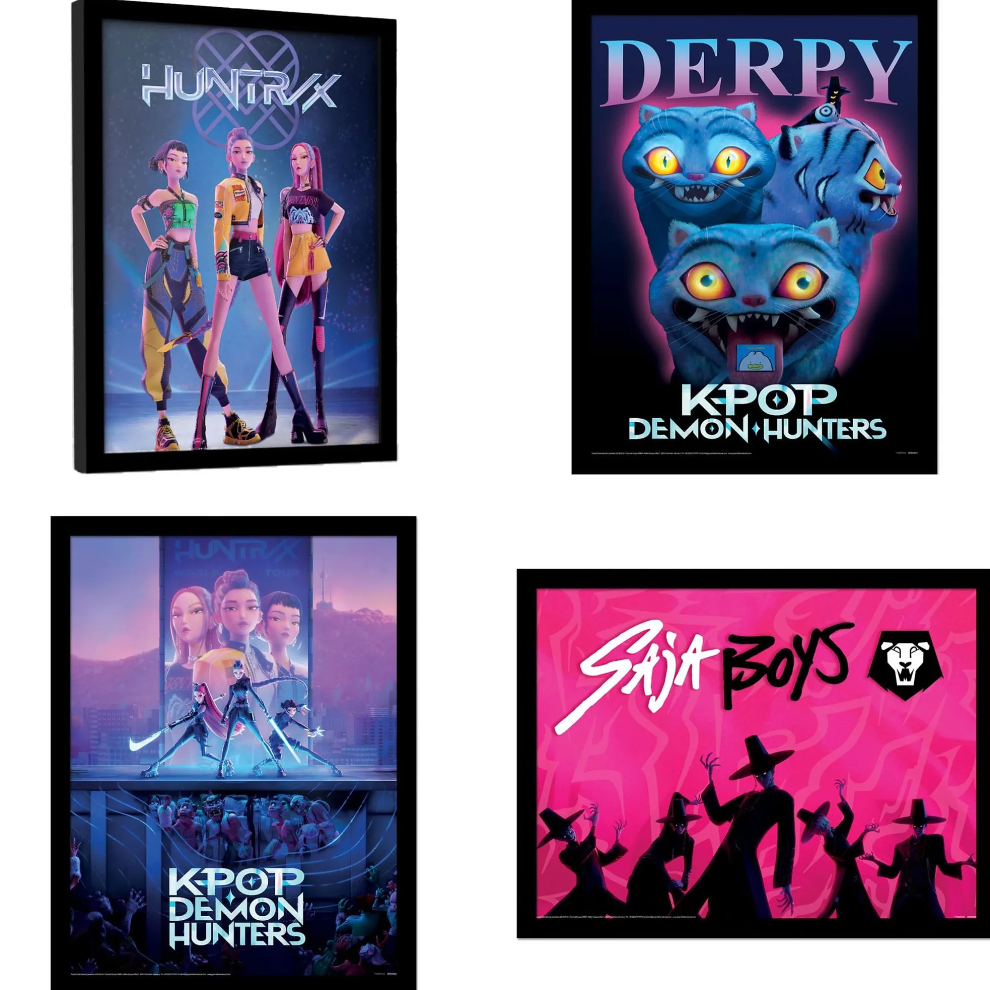 KPop Demon Hunters Poster im Rahmen