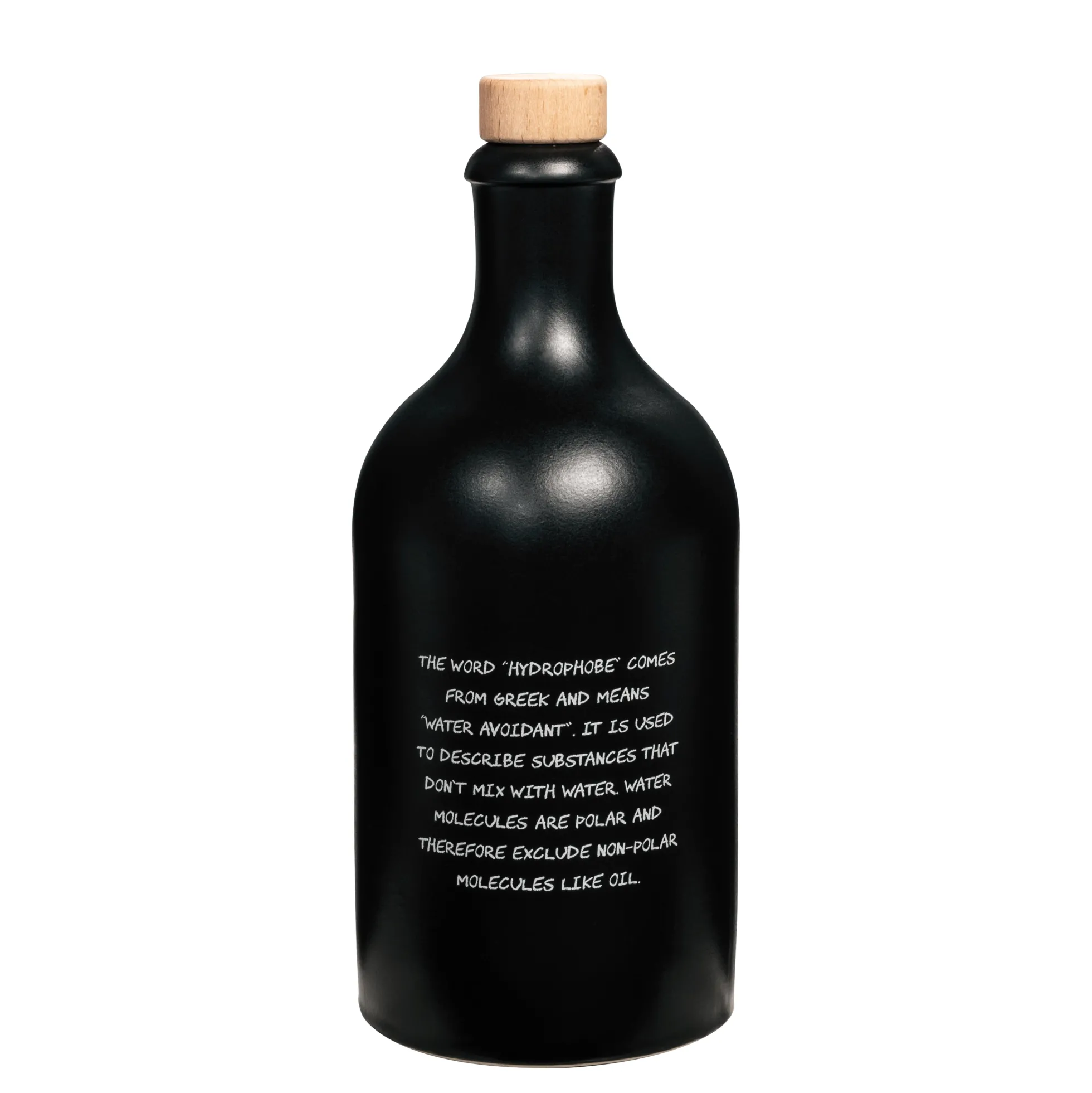 Ölflasche Hydrophobie