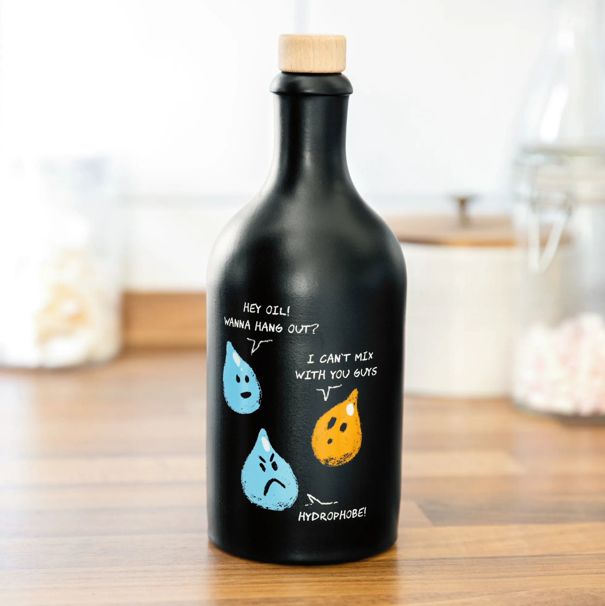 Ölflasche Hydrophobie