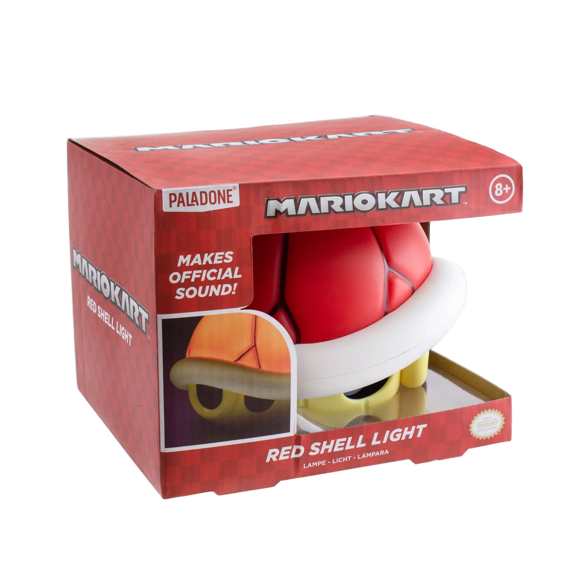 Mario Kart Roter Panzer Lampe mit Original-Sound-Wiedergabe